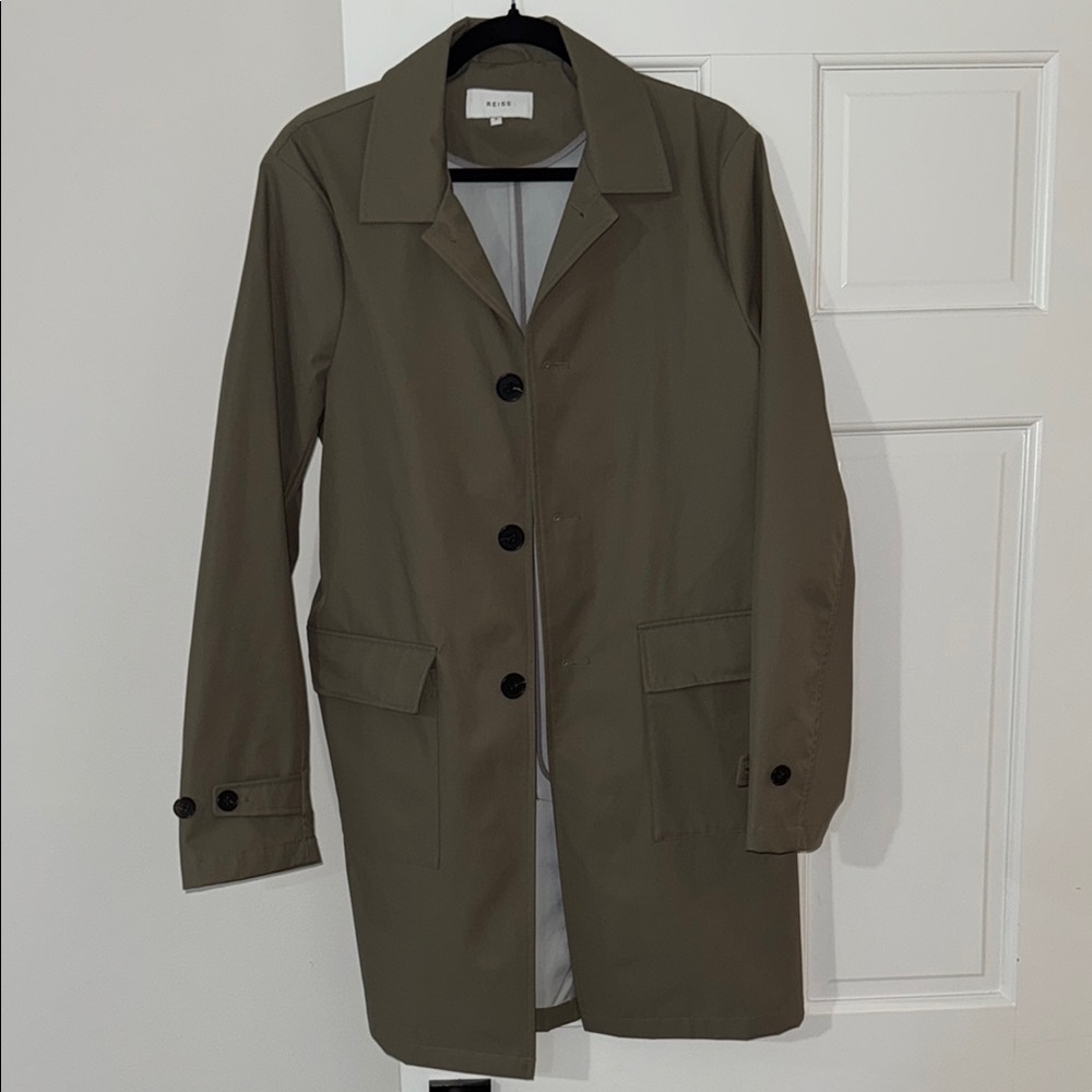 A.P.C. Olive Green Trench Coat